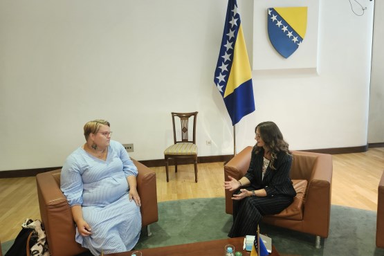 Representative in the House of Representatives of the Parliamentary Assembly of Bosnia and Herzegovina (PABiH), Ermina Salkičević-Dizdarević, met with the Executive Director of Women Social Democrats of Finland